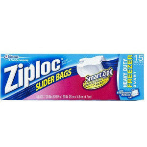 ZIPLOC SLIDER BAGS FREEZER QUART BAGS - 7 7 8 X 5 7 8 X 1 7 8 Online