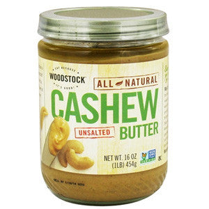 WOODSTOCK ALL NATURAL UNSALTED CASHEW BUTTER Online now