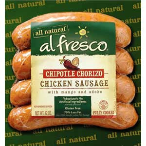 AL FRESCO ALL NATURAL CHIPOTLE CHORIZO  CHICKEN SAUSAGE Discount